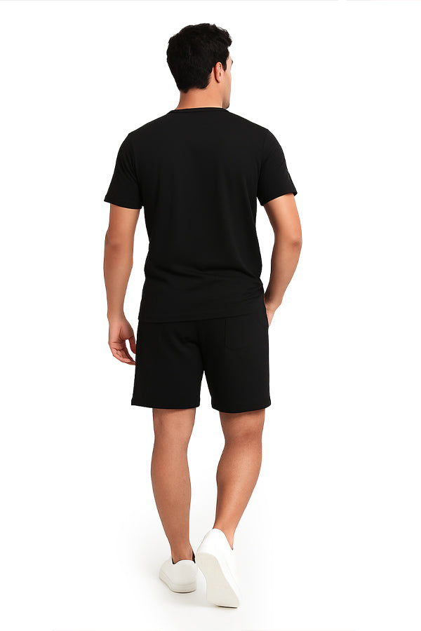 BLACK FORTUNE Fleece Shorts with Pockets for Men