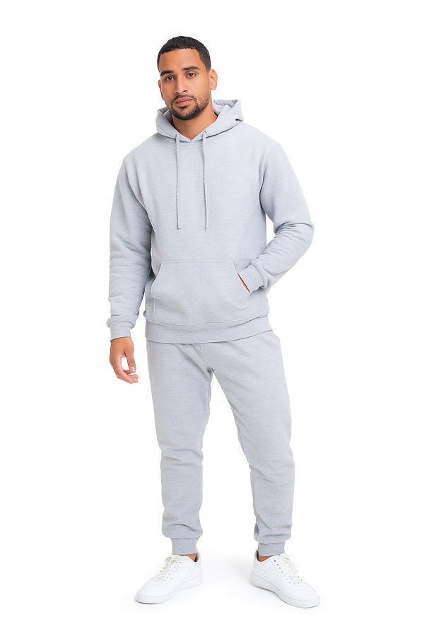BLACK FORTUNE Unisex Blank Cotton Hoodie - Plain Pullover Hooded Sweatshirt with Kangaroo Pocket, Fleece-Lined Oversized Plain Hoodie - Soft Hoodies for Men & Women
