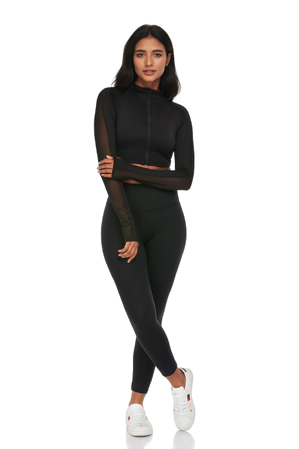 BLACK FORTUNE Workout Sets for Women - Women's Gym Sets - Matching Leggings and Top Activewear Outfit for Gym, Yoga, or Everyday Wear