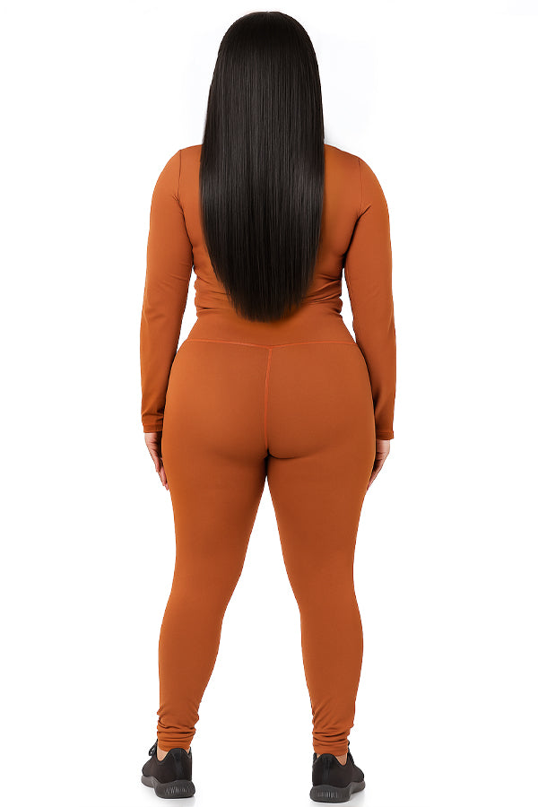 BLACK FORTUNE Plus Size Workout Sets for Women - Plus Sized 2 Piece Women's Gym Sets - Matching Leggings and Top Activewear Outfit for Gym, Yoga, or Everyday Wear