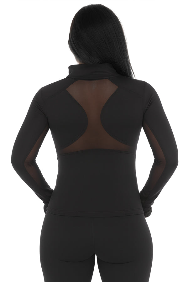 BLACK FORTUNE Workout Jacket for Women - Slim Fit Athletic Jacket, Lightweight Running Tops - Full Zip Activewear Zip Up Jackets for Yoga, Gym, Running, Exercise & Sportswear