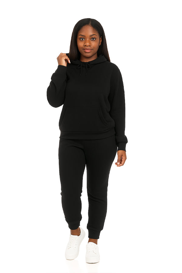 BLACK FORTUNE Unisex Blank Cotton Hoodie