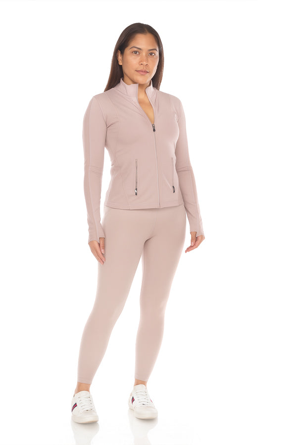 BLACK FORTUNE Workout Jacket for Women - Slim Fit Athletic Jacket, Lightweight Running Tops - Full Zip Activewear Zip Up Jackets for Yoga, Gym, Running, Exercise & Sportswear