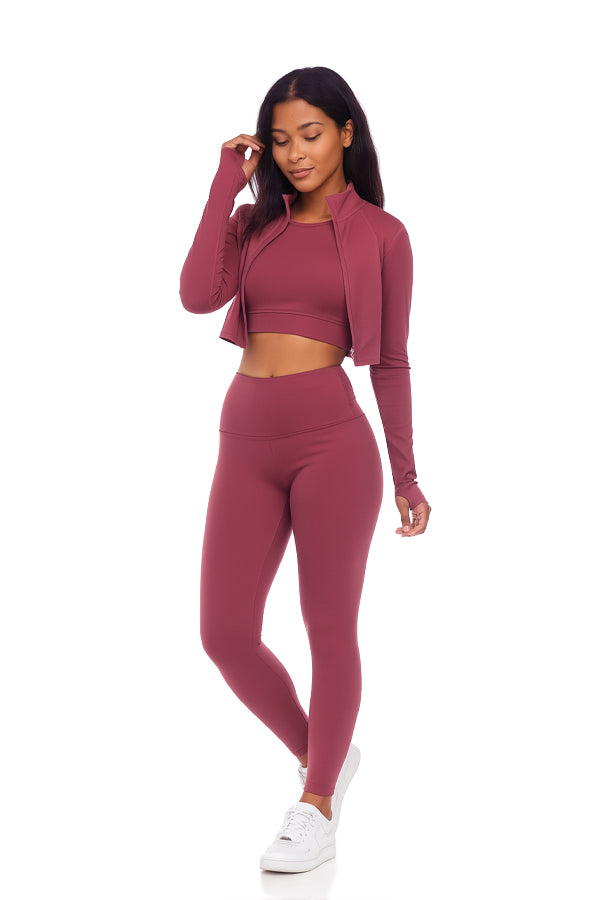 BLACK FORTUNE Workout Sets for Women - Women's Gym Sets - Matching Leggings and Top Activewear Outfit for Gym, Yoga, or Everyday Wear