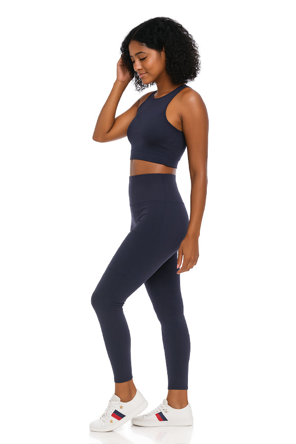 BLACK FORTUNE Workout Sets for Women - Women's Gym Sets - Matching Leggings and Top Activewear Outfit for Gym, Yoga, or Everyday Wear