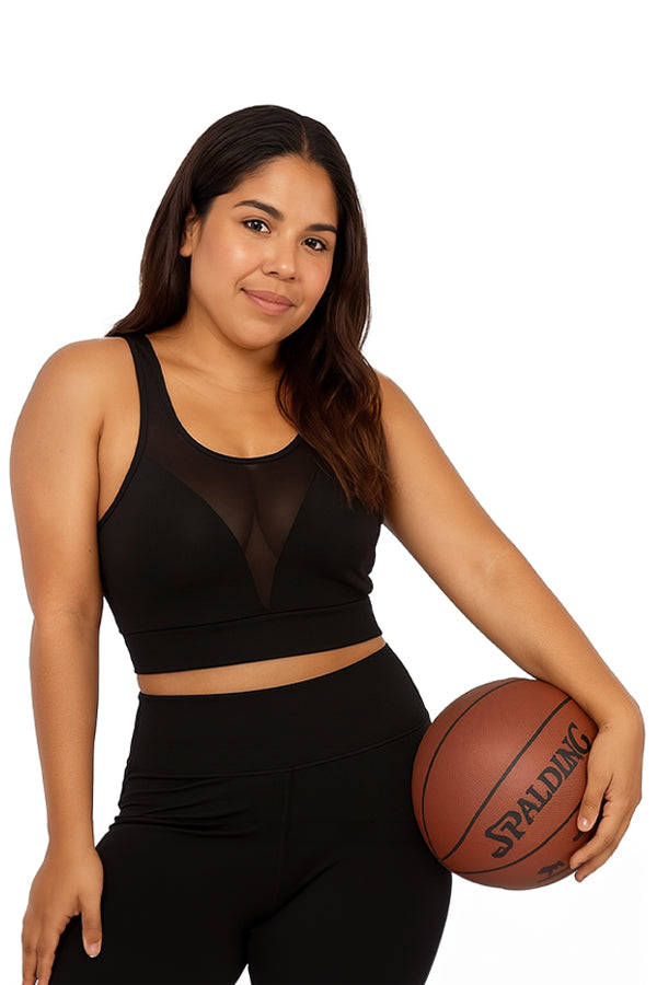 BLACK FORTUNE High Impact Sports Bras for Women - Padded Workout Bra for Yoga, Gym, Running, and Fitness Training - Soft, Breathable, Moisture-Wicking Pullover Sports Bra for Women